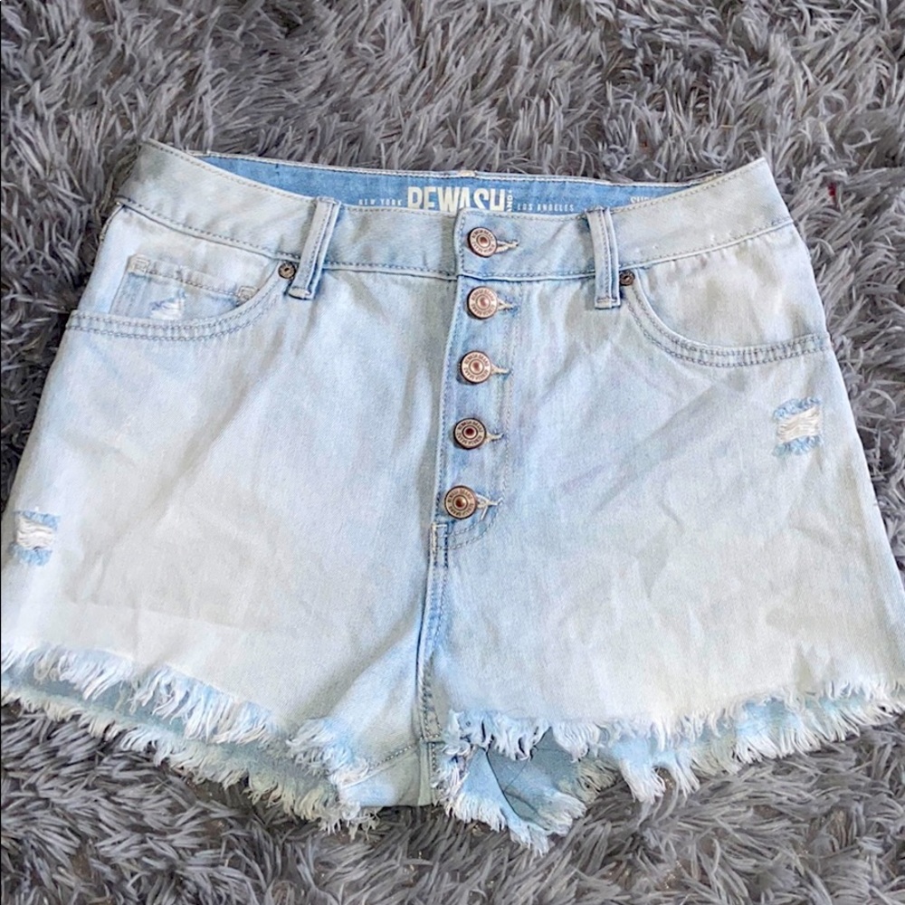 Super high rise wedge vintage reunion jean shorts
